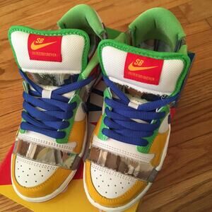 Nike SB Dunk Low x eBay Sandy Bodecker Kids Youth Size 4 Skateboarding Shoe